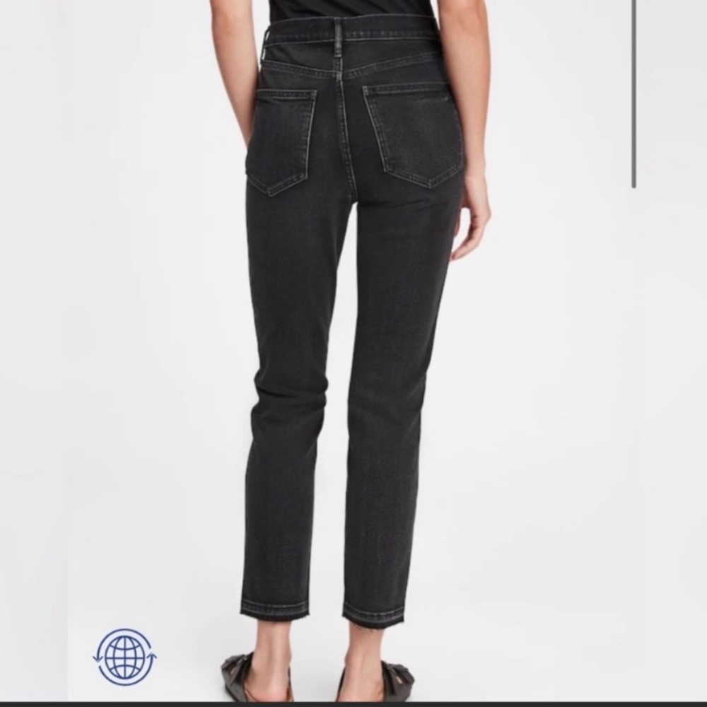 GAP VINTAGE SLIM HIGH RISE BLACK JEANS - Picture 4 of 12